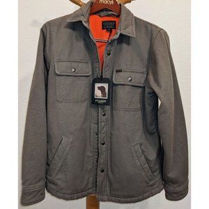 Filson Men's Fleece Lined Jac-Shirt, Light Olive, Small